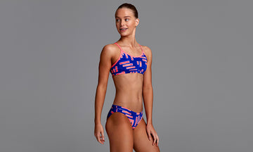 Girls Racerback Two Piece Hot Rod
