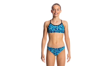 Girls Racerback Two Piece Ice Attack