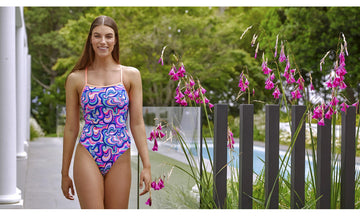 Womens Eco Strapped In One Piece Ice Cream Queen