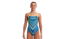 Load image into Gallery viewer, Girls Strapped In One Piece Ice Queen

