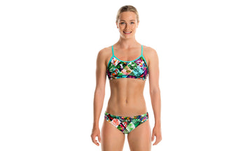 Girls Racerback Two Piece Jungle Jam