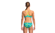 Load image into Gallery viewer, Girls Racerback Two Piece Lime Light
