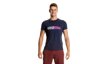 Mens Crew Neck T-Shirt Merman Merman Navy