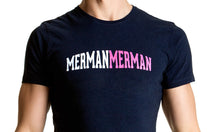 Load image into Gallery viewer, Mens Crew Neck T-Shirt Merman Merman Navy
