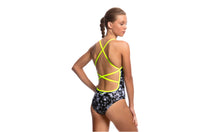 Load image into Gallery viewer, Girls Strapped In One Piece Midnight Assassin
