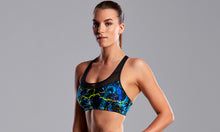 Load image into Gallery viewer, Womens Racerback Crop Top Midnight Marble
