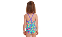 Load image into Gallery viewer, Toddler Girls Printed One Piece Mint Strips
