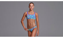 Load image into Gallery viewer, Girls Criss Cross Two Piece Mint Strips
