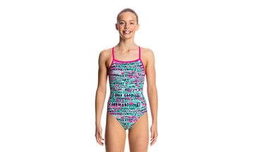 Girls Strapped In One Piece Minty Madness