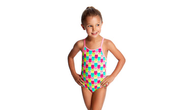 Toddler Girls Printed One Piece Minty Mittens
