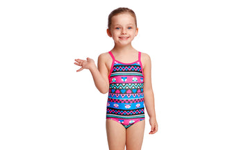 Toddler Girls Printed One Piece Miss Foxy