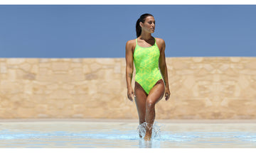 Womens Diamond Back One Piece Neon Orbiter