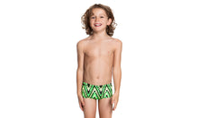 Load image into Gallery viewer, Toddler Boys Printed Trunks Neon Razor
