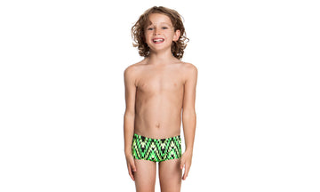 Toddler Boys Printed Trunks Neon Razor