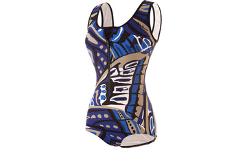 Womens Zip Front One Piece Neptune