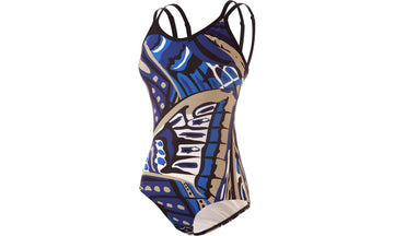 Womens Split Strap One Piece Neptune