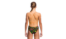 Load image into Gallery viewer, Girls Strapped In One Piece Night Swim
