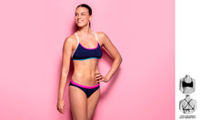 Load image into Gallery viewer, Womens Tie Down Bikini Top Ocean Blast
