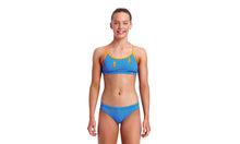 Load image into Gallery viewer, Girls Racerback Two Piece Ocean Swim
