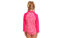 Load image into Gallery viewer, Toddler Girls Eco Zippy Rash Vest Painted Pink
