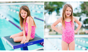 Toddler Girls Eco One Piece Painted Pink