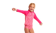 Load image into Gallery viewer, Toddler Girls Eco Zippy Rash Vest Painted Pink
