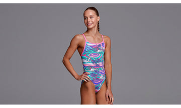 Girls Eco Single Strap One Piece Palm Cove