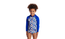 Load image into Gallery viewer, Toddler Boys Eco Zippy Rash Vest Pandamania
