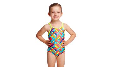 Toddler Girls Printed One Piece Panel Pop