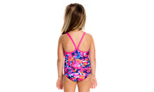 Load image into Gallery viewer, Toddler Girls Printed One Piece Party Army
