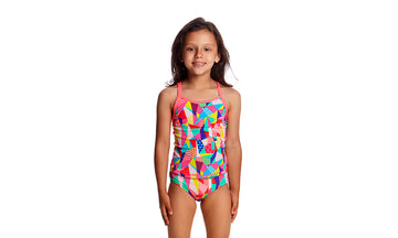 Toddler Girls Tankini & Brief Two Piece Pastel Patch
