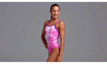 Girls Strapped In One Piece Perfect Paradise