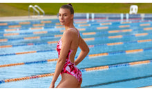 Load image into Gallery viewer, Womens Single Strap One Piece Pink Pane
