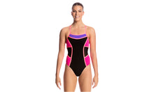 Load image into Gallery viewer, Womens Colour Block One Piece Pink Shadow
