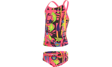 Toddler Girls Tankini & Brief Two Piece Pink Stig