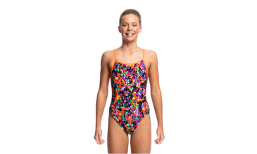 Girls Single Strap One Piece Predator Party