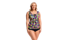 Load image into Gallery viewer, Womens Zip Front Tankini Princess Cut
