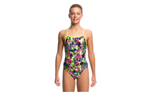Load image into Gallery viewer, Girls Strapped In One Piece Princess Cut
