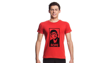 Boys Crew Neck T-Shirt Pull The Rope Red