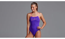 Load image into Gallery viewer, Womens Single Strap One Piece Purple Punch
