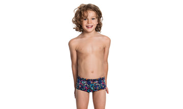 Toddler Boys Printed Trunks QR Crazy