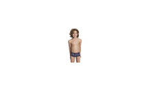 Load image into Gallery viewer, Toddler Boys Printed Trunks QR Crazy
