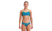 Load image into Gallery viewer, Girls Criss Cross Two Piece Ripple Effect

