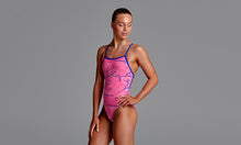 Load image into Gallery viewer, Girls Strapped In One Piece Rock Salt
