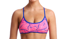 Load image into Gallery viewer, Womens Cross Back Tie Bikini Top Rock Salt
