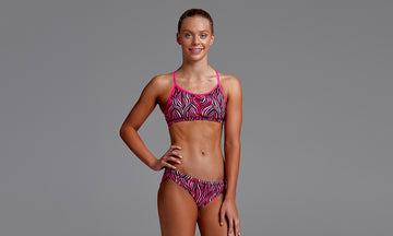 Girls Racerback Two Piece Safari Sunset