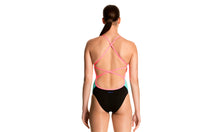 Load image into Gallery viewer, Womens Colour Block One Piece Scuba Blue
