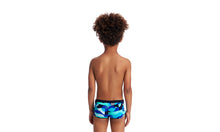 Load image into Gallery viewer, Toddler Boys Square Trunks Sea Spray
