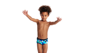 Toddler Boys Square Trunks Sea Spray