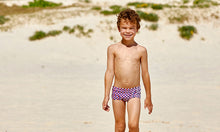 Load image into Gallery viewer, Toddler Boys Printed Trunks Sir Dots A Lot
